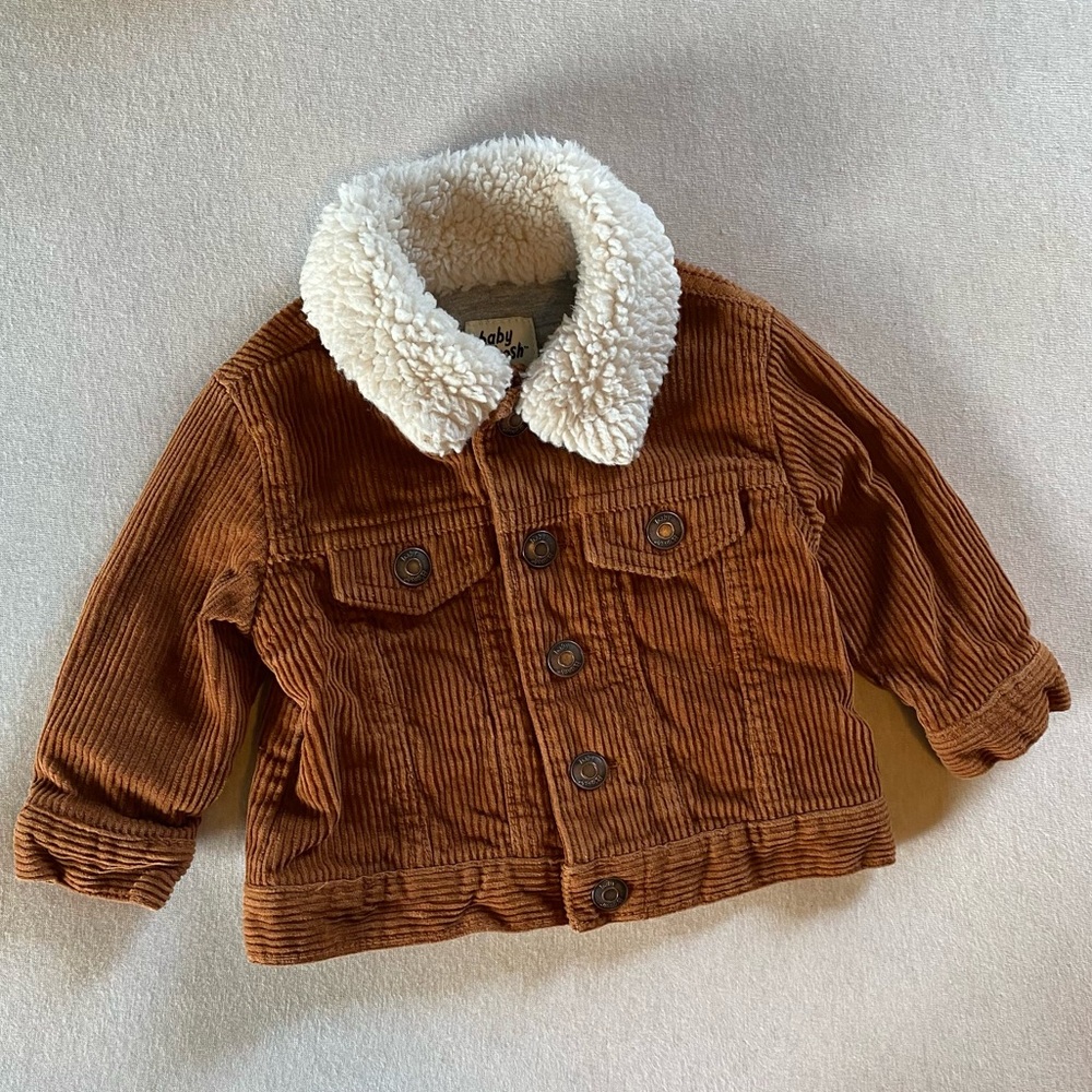 Brown Baby B’Gosh Corduroy Sherpa Collar Jacket